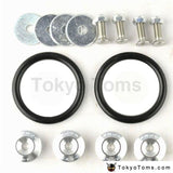 Jdm Style Aluminum Quick Release Fasteners For Car Front Rear Bumpers Trunk Fender Hatch Lids Kit