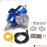 Jdm Universal 0-140 Psi Adjustable Fuel Pressure Regulator Fpr /gauge For Bmw E39 5 Series Facelift