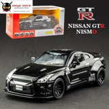 KIDAMI 1:32 AMG Nissan GTR benz alloy car model toys for children diecast car toy gift sports MINI AUTO