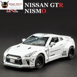 KIDAMI 1:32 AMG Nissan GTR benz alloy car model toys for children diecast car toy gift sports MINI AUTO