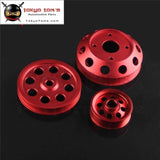 Light-Weight Aluminum Crank Pulley Kit Fits For 1989-1998 Nissan Silvia Sr20Det 240Sx S13 S14 S15