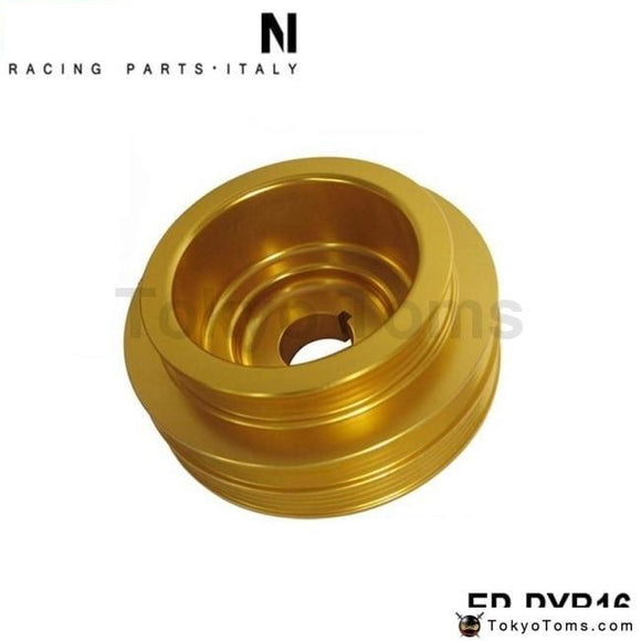 Light Weight Crank Underdrive Engine Pulley Gold For Honda Civic 92-00 B16 Z0132 B16A B18C