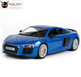 Maisto 1:24 Audi R8 V10 Plus Diecast Model Car Toy For Kids Gifts New In Box Free Shipping Blue
