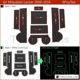  Mitsubishi Lancer 2008 - 2016 Ralliart EVO X Anti-Slip Gate Slot Mat Rubber Cup 