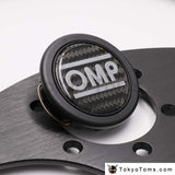 New Carbon Fiber Omp Steering Wheel Horn Button Racing Switch Push Cover