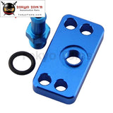 New Fuel Rail Adapter With 6Mm Tail Fits For Honda Civic Dc2 D15 D16 B16A B18C Black / Blue