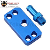 New Fuel Rail Adapter With 6Mm Tail Fits For Honda Civic Dc2 D15 D16 B16A B18C Black / Blue