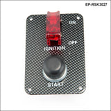 Performance Starter Push Button Red Safety Cover Panel Switch Kit For Racing Switches