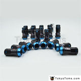 R40 Style Racing Composite 44Mm M12X1.5/1.25 Wheel Rims Lug Nuts 20Pcs/set Car Accessories Blue /