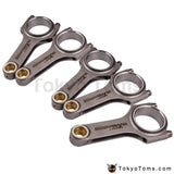 Racing Forged Connecting Rods Set Fit Volvo 850 C70 T5 2.3L B5234T Arp2000 Bolts 139.5Mm Center