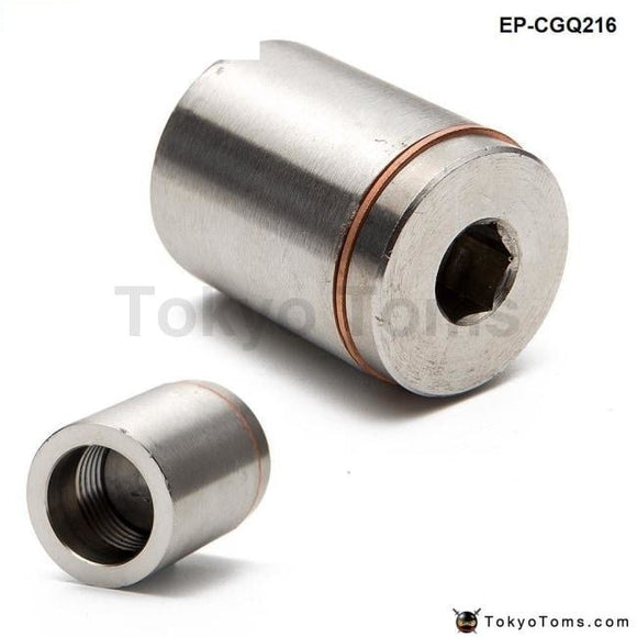 Racing Sport T304 1Stainless Steel O2 / Oxygen Sensor Exhaust Bung (18Mm X 1.5) W/plug Turbo Parts