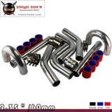 Red 2.36" Inches 60mm Turbo/Supercharger Intercooler Polish Pipe Piping Kit