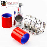 Silicone Hose W/clamps + 2.5 63Mm T-Pipe Aluminum Bov Adapter Pipe For 35 Psi Type S / Rs Piping