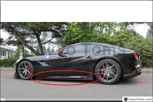 Car-Styling Accessories Carbon Fiber Bodykit Skirts Fit For 2012-2015 F12 Berlinetta DMC Style Side Skirt Underboard Extension