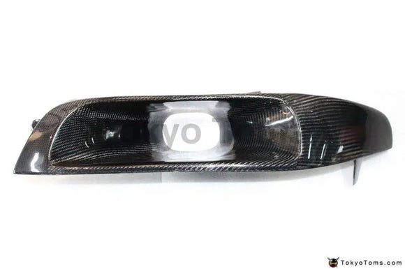 Carbon Fiber CF Headlight Cover Fit For 1995-1998 Skyline R33 GTR GTS LHS Headlight Air Intake Vents Replacement Yachant