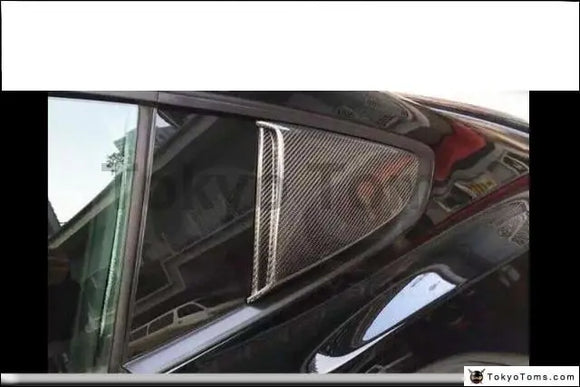 Carbon Fiber Window Exterior Trim Fit For 2014-2016 Mustang Roush Style Quarter Panel Window Scoop Yachant