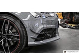 Car-Styling Carbon Fiber Front Canard 4Pcs Fit For 2013-2016 A6 S6 RS6 RS6-Conversion Front Bumper ABT Style Canards