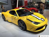 Real Carbon Fiber Glass Front Hood Fit For 2010-2014 F458 Italia Spider Speciale-Style Hood Bonnet - Tokyo Tom's