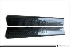 Car-Styling Auto Accessories Full Carbon Fiber Interior Trim 2Pcs Fit For 2010-2014 F458 Italia Door Sill Cover 