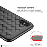 FLOVEME Super Soft Phone Case For iPhone 8 X XS Max Luxury Grid Cases For iPhone 6 6s 7 8 Plus XR XS Cover Silicone Accessories 