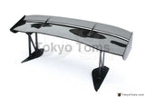 Carbon Fiber GT Wing Rear Spoiler Fit For 96-00 Evolution EVO 4-6 VTX Type5 Style GT Wing 1600mm with 290mm/390mm Aluminum Stand