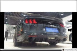 FRP Fiber Glass Rear Bumper Diffuser Fit For 2014-2016 Mustang Roush Style Rear Diffuser Yachant