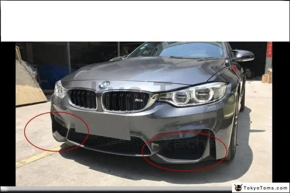 Car-Styling Auto Accessories Carbon Fiber Front Addon Fit For 2014-2015 F8X M3 M4 M Performance Style Front Bumper Addon 