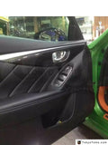 Car-Styling Auto Accessories Dry Carbon Fiber Trim Kit Fit For 2014-2015 Infiniti Q50 Sedan LHD Interior Trim Cover Kit 