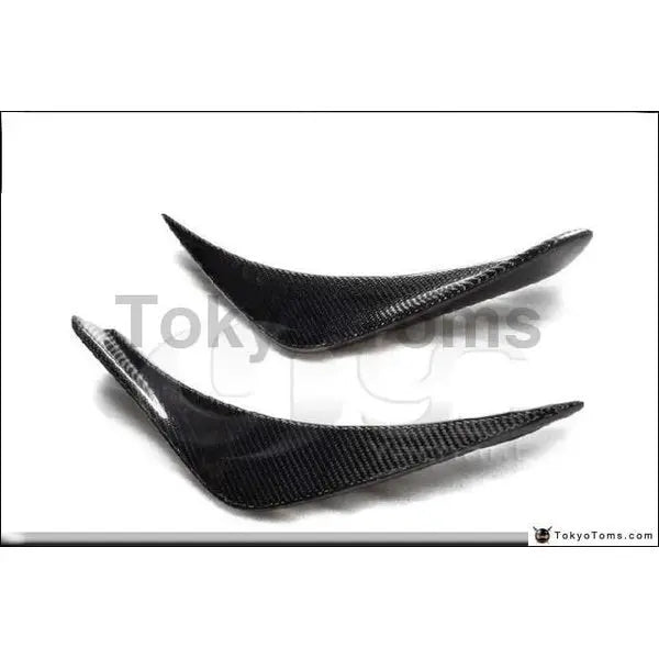 Carbon Fiber CF Front Bumper Canards 2Pcs Fit For 2003-2005 Mitsubishi  Evoulation EVO 8 RA Style Front Bumper Canard