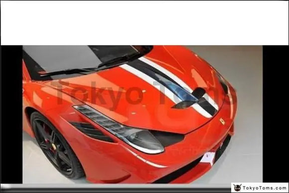 Real Carbon Fiber Glass Front Hood Fit For 2010-2014 F458 Italia Spider Speciale-Style Hood Bonnet - Tokyo Tom's