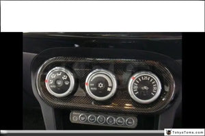 Carbon Fiber Air Control Panel Cover Fit For 2008-2012 Mitsubishi Lancer Evolution X EVO X EVO 10 RA HVAC Control Panel Cover