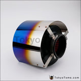Neochrome/Burnt Blue Type Fit 2.5-5"  Filter Stainless Steel Air Intake Filter Heat Shield Cover