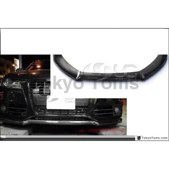 Car-Styling Carbon Fiber Front Lip Fit For 2008-2012 A4 S-Line S4 B8 DTM Style Front Bumper Lip