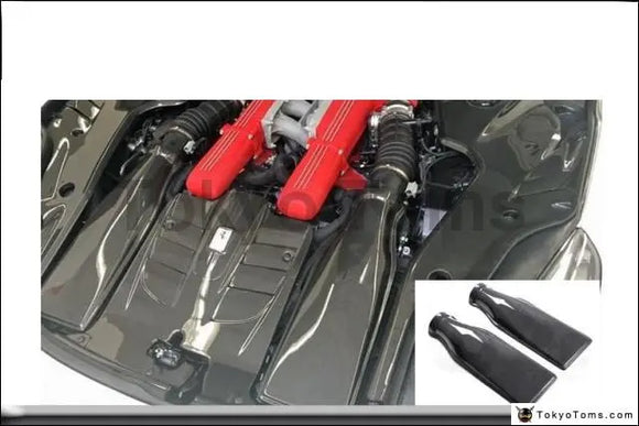 Car-Styling Super Light Dry Carbon Fiber Plain Carbon Weave Air Box Fit For 2012-2015 F12 Berlinetta Engine Air Tunnel Air Box