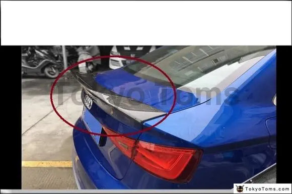 Car-Styling New Arrival FRP Fiber Glass Rear Spoiler Wing Fit For 2013-2016 S3 RNT Style Rear Trunk Spoiler Ducktail