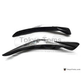 Car-Styling Carbon Fiber CF Front Bumper Canards 2Pcs Fit For 2003-2005 Mitsubishi Evoulation EVO 8 RA Style Front Bumper Canard