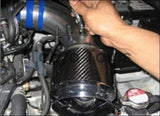76mm Carbon Fiber High Flow Cold Air Intake Filter Cleaner Racing Car Air Filter