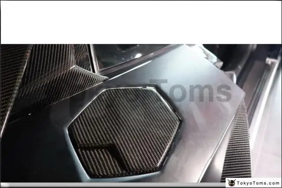 Car-Styling Auto Accessories Full Carbon Fiber Tank Cover Trim Fit For 2011-2014 Aventador LP700 LP720 Fuel Cap Cover