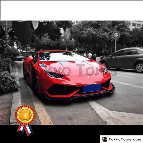 Car-Styling Auto Accessories Carbon Fiber Front Bumper Lip Fit For 2014-2016 Huracan LP610-4 Revo RZ Style Front Splitter 
