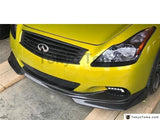 Car-Styling Carbon Fiber Front Bumper Lip Fit For 2008-2015 Infiniti V36 G37 Q60 2D Coupe YC Style Front Lip Splitter