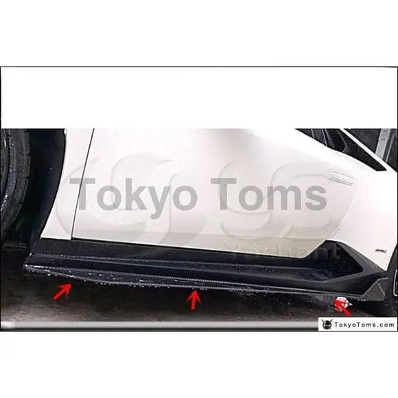 Car-Styling Auto Accessories Carbon Fiber Side Skirts Fit For 14-16 Huracan LP610-4 VRS Style Side Skirts Extension Underboard