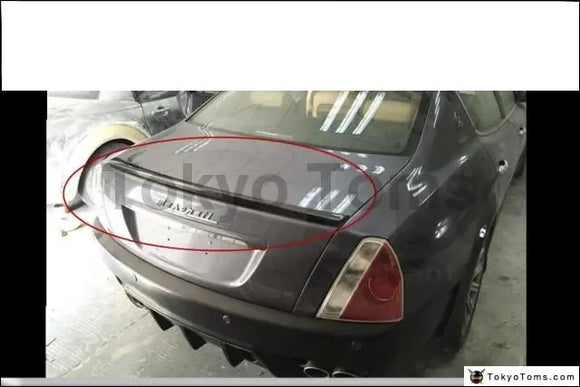 Car-Styling Auto Accessories FRP Fiber Glass Rear Spoiler Fit For 2004-2012 Quattroporte M139 WA Style Rear Trunk Spoiler Wing