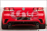 Carbon Fiber CF Rzr Style Rear Bumper Fit For 2009-2012 VW Golf MK6 & GTI