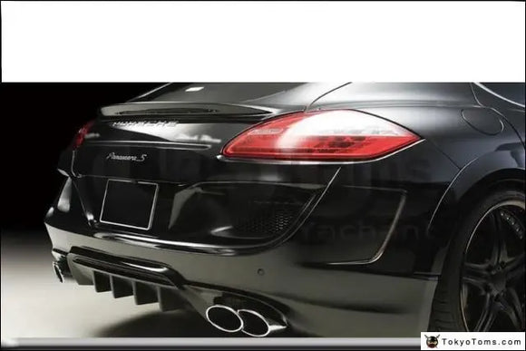Carbon Fiber Rear Spoiler Wing Fit For 2010-2013 Porsche Panamera 970 WA Sports Line Black Bison Edition Style Trunk Spoiler