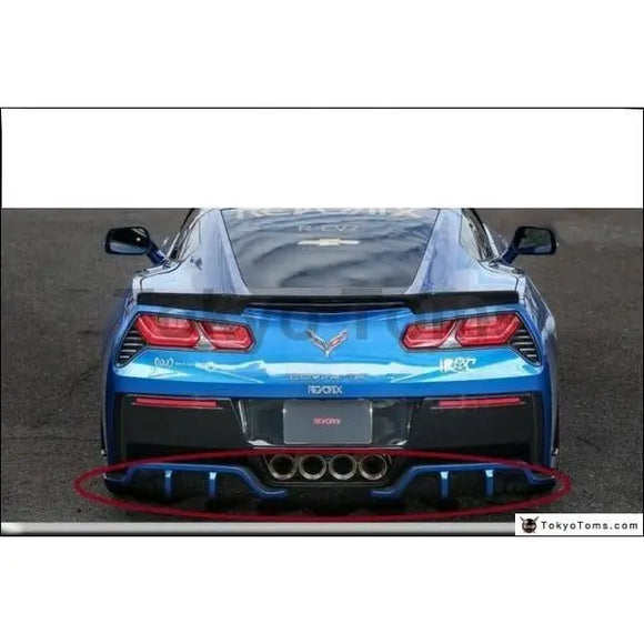 Car-Styling Carbon Fiber Rear Diffuser 2 Pcs Fit For 2014-2015 Corvette C7 Revorix Style Rear Bumper Diffuser Lip