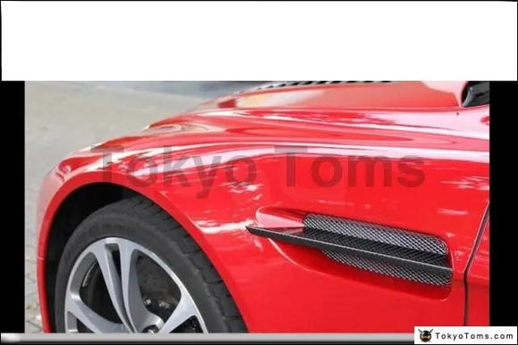 Car-Styling Dry Carbon Fiber Side Striker Trim Fit For 2006-2015 V8 Vantage & S V12 Vantage & S Side Striker Replacement
