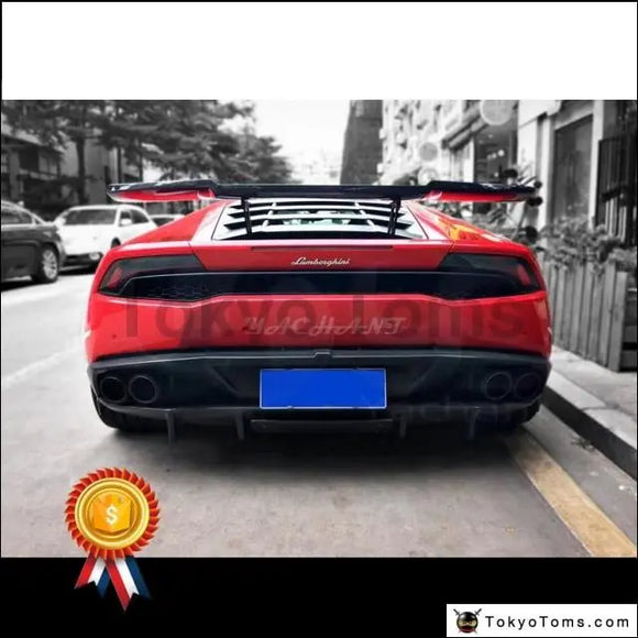 Car-Styling Carbon Fiber Trunk Spoiler GT Wing Fit For 2014-2016 Huracan LP610-4 & LP580-2 Coupe Spyder Revo RZ Style GT Wing