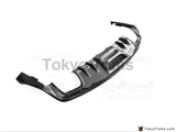 Car-Styling Carbon Fiber Rear Bumper Diffuser Fit For 2014-2016 Mustang Roush Style Rear Diffuser