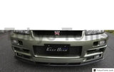 Carbon Fiber Front Lip Fit For 1999-2002 Skyline R34 GTR OEM Front Bumper NI Style Bottom Lip with Undertray Yachant