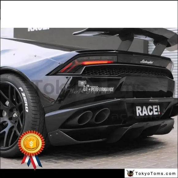 Fiber Glass FRP GT Wing Fit For 14-17 Huracan LP610-4 & LP580-2 Coupe Spyder LB LP LW Works V2 Style Rear Spoiler with Deck Lid